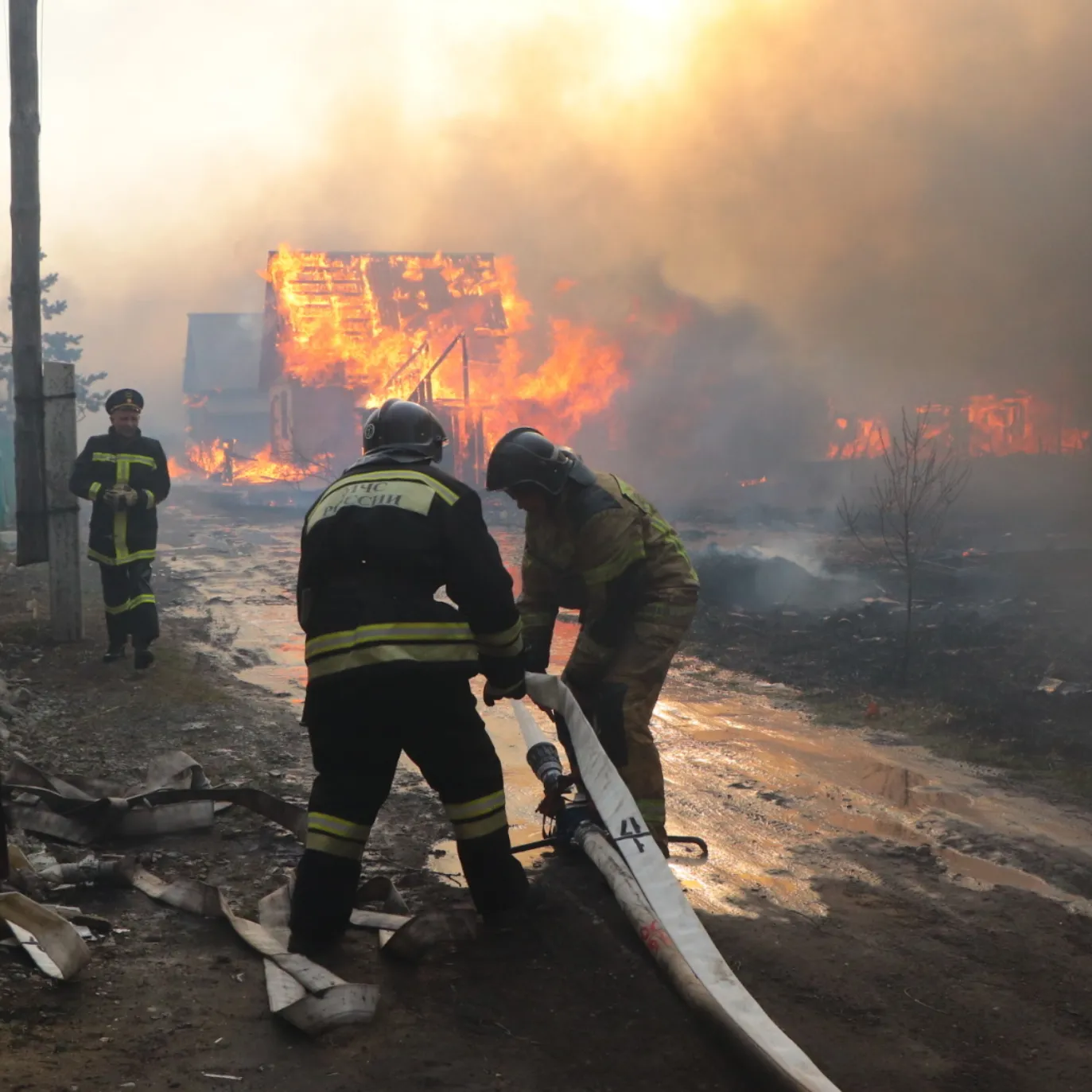 Более 500 человек эвакуировали из горящего СНТ «Малиновка» в Кургане |  Ямал-Медиа